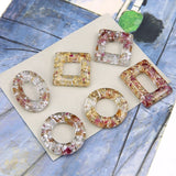 30pcs DIY Jewelry Findings Glitter Translucent Resin Charms
