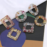 30pcs DIY Jewelry Findings Glitter Translucent Resin Charms