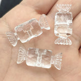 220pcs Clear Acrylic Candy Shape Beads DIY Jewelry Parts