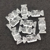 220pcs Clear Acrylic Candy Shape Beads DIY Jewelry Parts