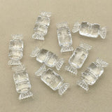 220pcs Clear Acrylic Candy Shape Beads DIY Jewelry Parts