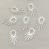 100pcs Brass Leaf Pendants for Jewelry Making