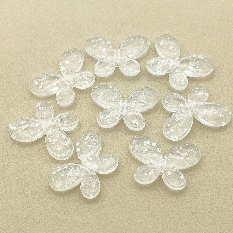 Snowflake Butterfly Beads DIY Jewelry Parts 220pcs