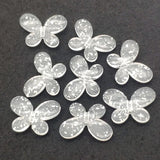 Snowflake Butterfly Beads DIY Jewelry Parts 220pcs