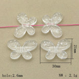 Snowflake Butterfly Beads DIY Jewelry Parts 220pcs