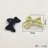Arrival! 30x21mm 50pcs Zpray Paint Bows Ear Stud For Hand Necklace Earrings
