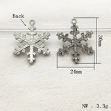 Christmas Winter Snowflakes Charm For Necklace Earring DIY Parts