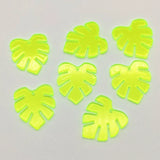 Arrival! Acrylic Neon Feather Shape Charm 50pcs