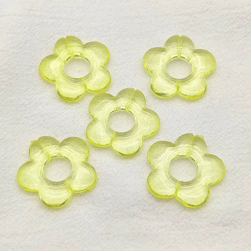 Clear Flower Beads DIY Jewelry Findings 170pcs
