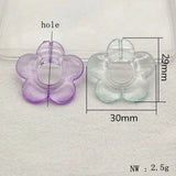 Clear Flower Beads DIY Jewelry Findings 170pcs