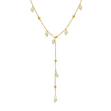 316L Stainless Steel Pearl Drop Y Necklace