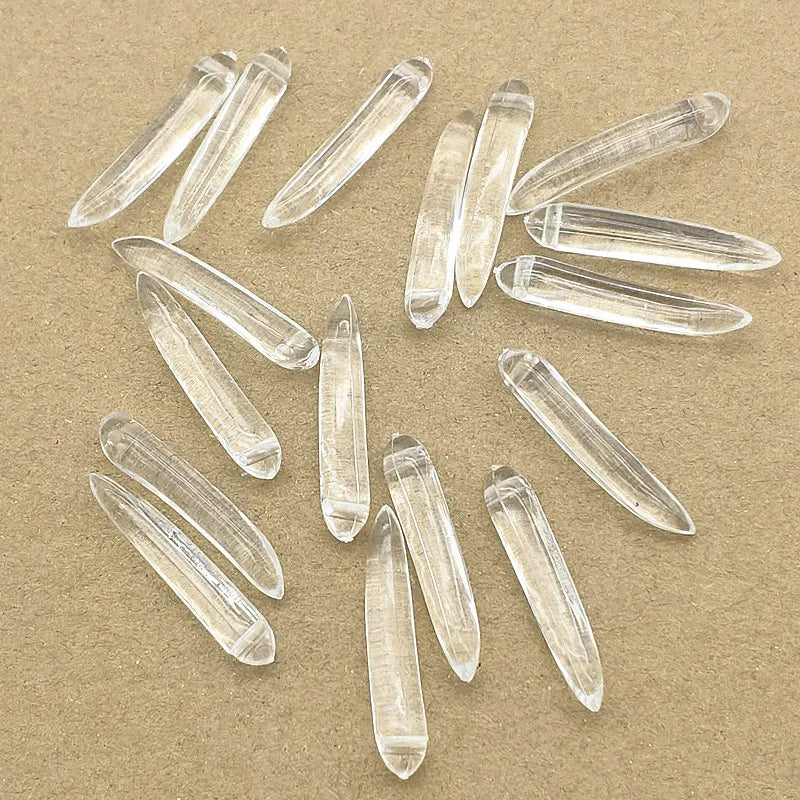 600pcs Clear Acrylic Cone Shape Beads Jewelry Findings