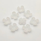 320pcs Clear Frosted Leaf Beads DIY Jewelry Findings