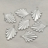 100pcs Brass Leaf Charms for Jewelry Making
