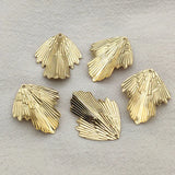 Brass Leaf Pendants 100pcs for DIY Jewelry Making