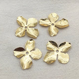 Brass Flower Spacer 32x28mm 100pcs for DIY Jewelry Making