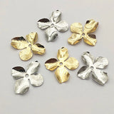 Brass Flower Spacer 32x28mm 100pcs for DIY Jewelry Making