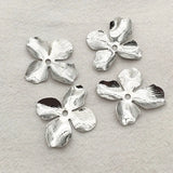 Brass Flower Spacer 32x28mm 100pcs for DIY Jewelry Making
