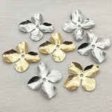 Brass Flower Spacer 32x28mm 100pcs for DIY Jewelry Making