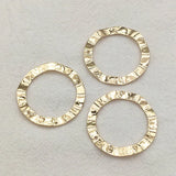 33mm 50pcs Brass Pendants Rings Charm For DIY Jewelry Findings