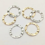 33mm 50pcs Brass Pendants Rings Charm For DIY Jewelry Findings