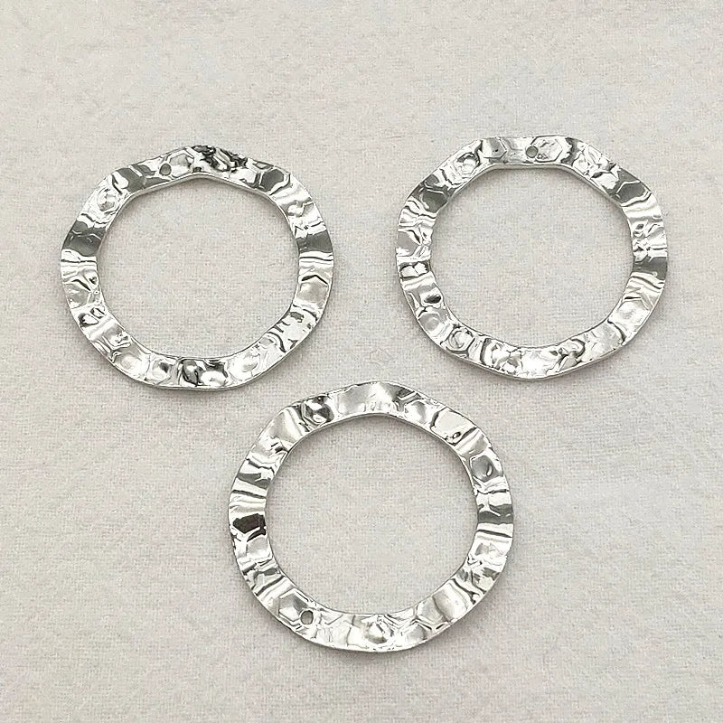 33mm 50pcs Brass Pendants Rings Charm For DIY Jewelry Findings