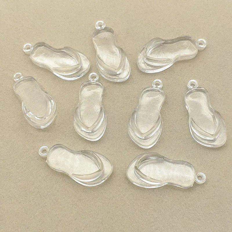 Clear Lippers Acrylic Beads For Necklace Earrings DIY 300pcs
