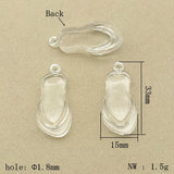 Clear Lippers Acrylic Beads For Necklace Earrings DIY 300pcs