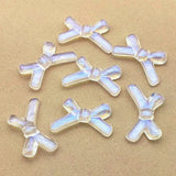400pcs Clear Magic Bows Beads for DIY Earrings/Necklace
