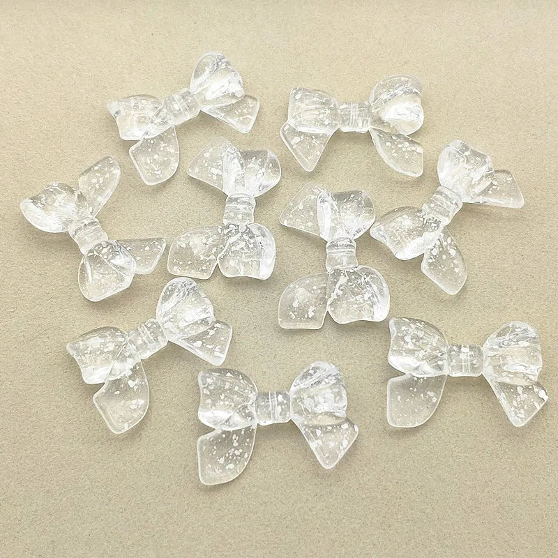 Snowflake Effect Bows Beads for DIY Jewelry - 220pcs