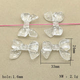Snowflake Effect Bows Beads for DIY Jewelry - 220pcs