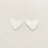 Acrylic Heart Charm for Necklace/Earring DIY Parts - 100pcs