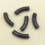 300pcs Acrylic Faceted Tubular Beads DIY Jewelry Findings