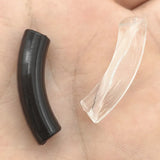 300pcs Acrylic Faceted Tubular Beads DIY Jewelry Findings