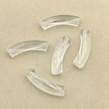 300pcs Acrylic Faceted Tubular Beads DIY Jewelry Findings