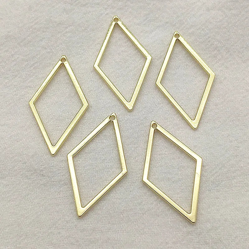 Arrival! 33x9mm 100pcs Zinc Alloy Rhombus Charm for Jewelry DIY