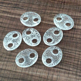 Clear Oval Crack Beads For DIY Necklace Earrings, 120pcs