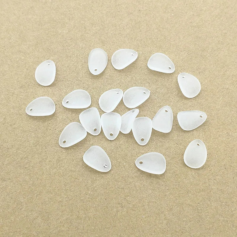 3500pcs Clear Leaf Frosted Beads For DIY Jewelry