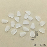 3500pcs Clear Leaf Frosted Beads For DIY Jewelry