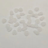 3500pcs Clear Leaf Frosted Beads For DIY Jewelry