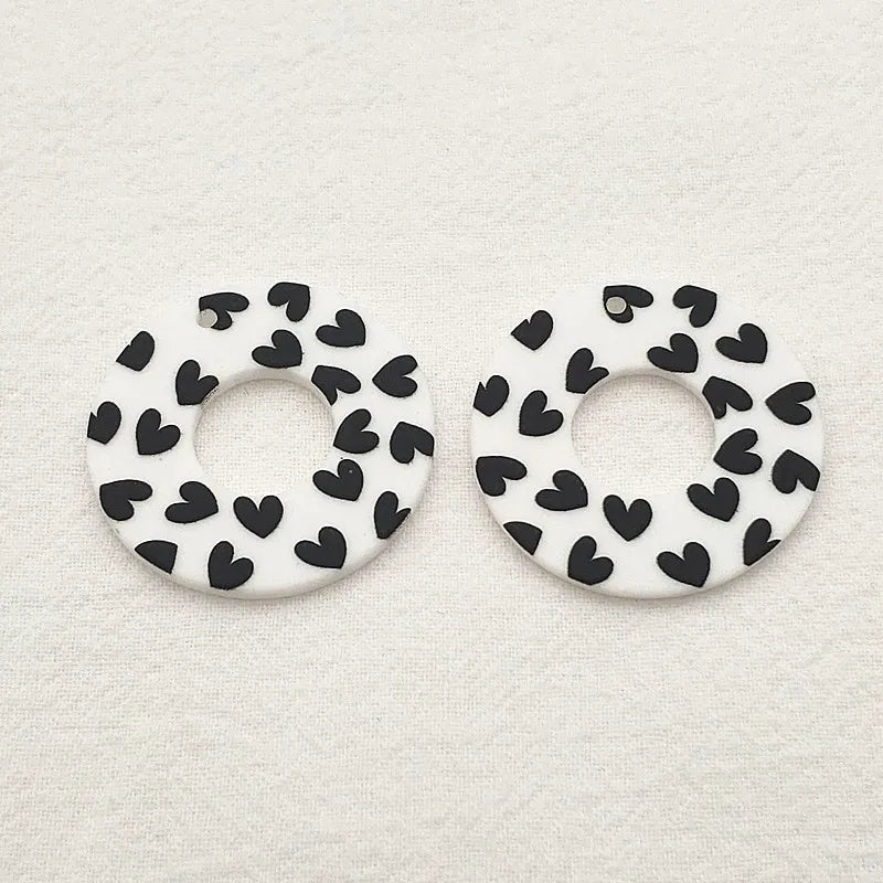 Arrival! 35mm 50pcs Pendants Ring Charm Jewelry Findings & Components