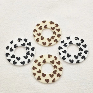 Arrival! 35mm 50pcs Pendants Ring Charm Jewelry Findings & Components