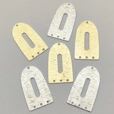 50pcs Brass Oval Pendants for DIY Jewelry Making