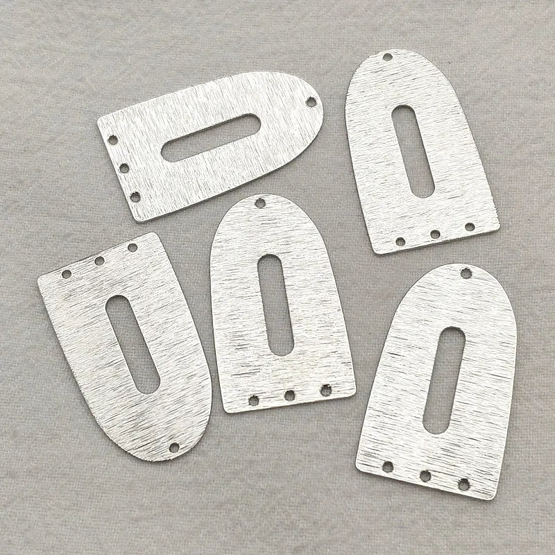 50pcs Brass Oval Pendants for DIY Jewelry Making