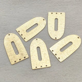 50pcs Brass Oval Pendants for DIY Jewelry Making