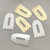 50pcs Brass Oval Pendants for DIY Jewelry Making