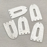 50pcs Brass Oval Pendants for DIY Jewelry Making