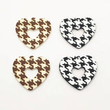 Heart Charm Pendants for Earrings DIY 50pcs