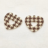 Heart Charm Pendants for Earrings DIY 50pcs