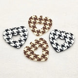 Heart Charm Pendants for Earrings DIY 50pcs